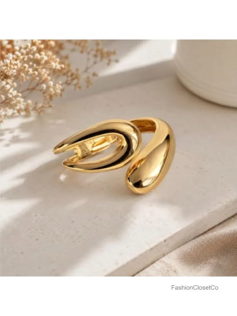 Chunky Bangle Bracelet Set of 3 – Sculptural Statement Cuff Stack Modern
